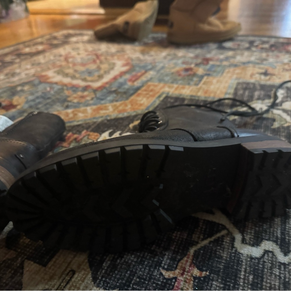 UGG Black Combat Boots - Picture 2 of 8